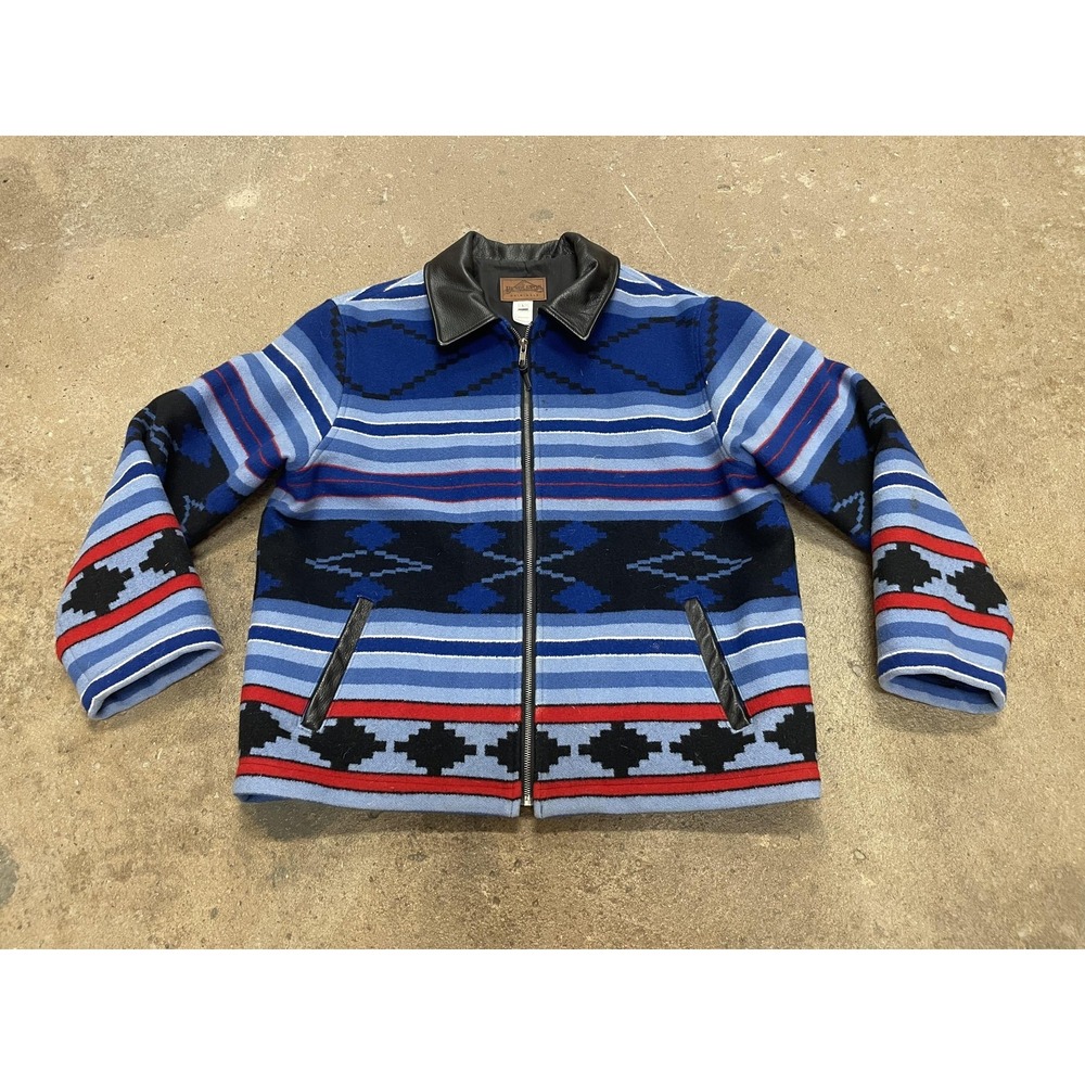 Vintage Pendleton Originals‎ Jacket Mens Large Wool Southwestern Zip Bomber USA